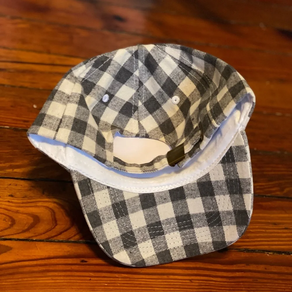 Buffalo Gingham Check Baseball Cap NWT
